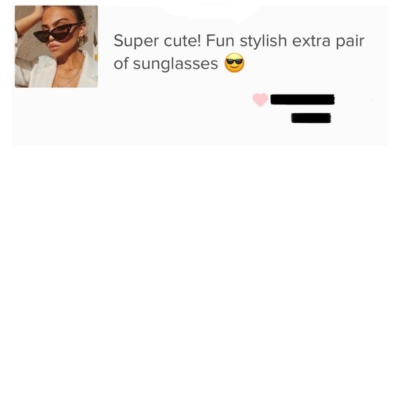 🍋2/$30 New Retro Black Cat Eye Sunglasses - Picture 4 of 4